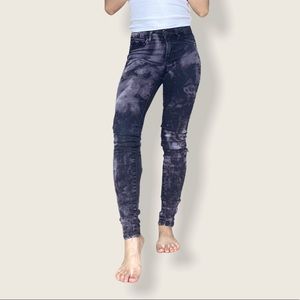 Purple Tie Dye Jeggings